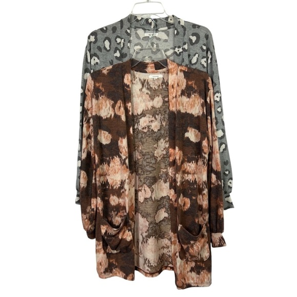 Maurices Women’s Super Soft Cardigan Sweaters Sz XS Lot/2 Multi Colors Pockets - Picture 1 of 16